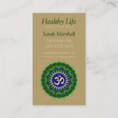 ヨガオムオーガニックニューエイジ名刺 名刺 (裏面)