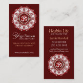 ヨガオムパッションニューエイジ名刺 名刺 (正面/裏面)