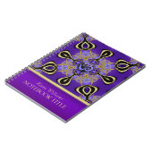 ヨガオムパープルイースタンインスピレーションノート ノートブック (左側)