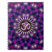 ヨガオムパープルヒーリングエナジーノートブック ノートブック (正面)