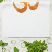 ヨガオムマントラ金ゴールドサンメディテーションイエローオレンジ キッチンタオル (折り畳み)