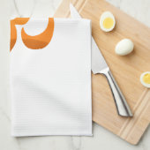 ヨガオムマントラ金ゴールドサンメディテーションイエローオレンジ キッチンタオル (四つ折り)