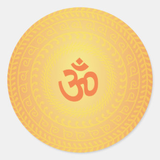 ヨガオム仏法マンデラのシール ラウンドシール