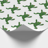ヨガカエルの戦士ポーズ ラッピングペーパー (角)