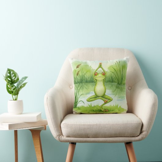 ヨガカエル枕 クッション (椅子)
