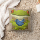 ヨガカエル枕 クッション (ブランケット)