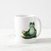 ヨガカエル,ヨガギフト,カエルの贈り物,カエル コーヒーマグカップ (正面右)