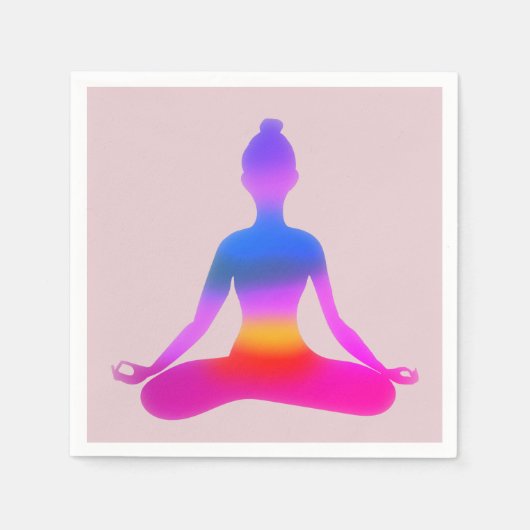 ヨガカクテル紙ナプキンス スタンダードカクテルナプキン (正面)