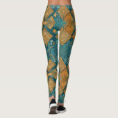 ヨガカスタム用トレンディープリントされたヨガパンツデザイン レギンス (裏面)