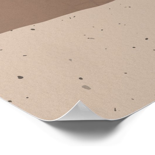 ヨガカメルポーズウストラサナ陰陽月相 ポスター (角)