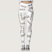 ヨガカラフルウィメンズトレーニング歩くレギンス レギンス (正面)