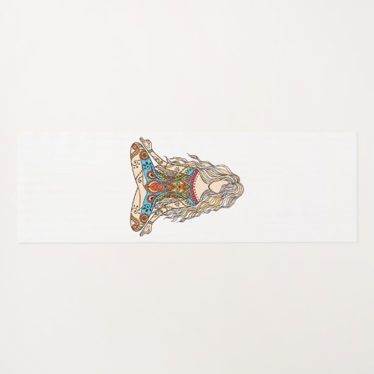 ヨガカラフルガールフィットネスマット ヨガマット (裏面(横))