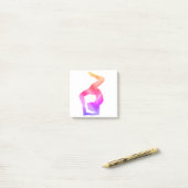 ヨガカラフルポジションチャクラアート ポストイット (デスク上)