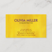 ヨガカラフルワードアート 名刺 (裏面)