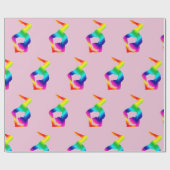 ヨガカラフル位置 ラッピングペーパー (フラット)