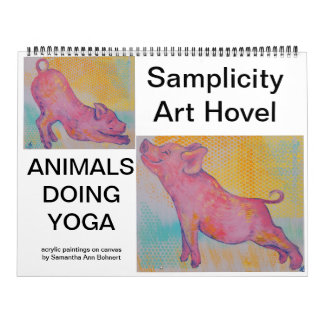 ヨガカレンダーを使う動物 カレンダー