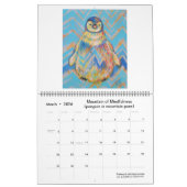 ヨガカレンダーを使う動物 カレンダー (3月 2026)