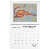 ヨガカレンダーを使う動物 カレンダー (1月 2026)