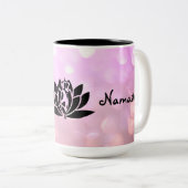 ヨガガガールナマステデザイン ツートーンマグカップ (正面右)