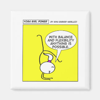 ヨガガガールパワー「バランスとフレキシブル」 マグネット