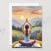 ヨガガガール快適で平和 シーズンカード (正面/裏面)