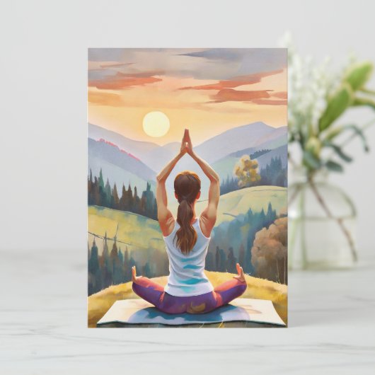 ヨガガガール快適で平和 シーズンカード (スタンド正面)