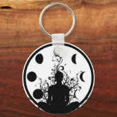 ヨガガールキーチェーン キーホルダー (正面)