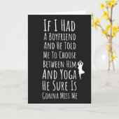 ヨガガールズカード　フォー　ハー　ナマステ カード (黄色い花)