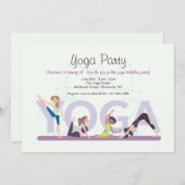 ヨガガールズ招待状 招待状 (正面/裏面)