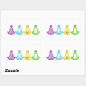 ヨガガールズ 長方形シール (シート)