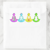 ヨガガールズ 長方形シール (バッグ)