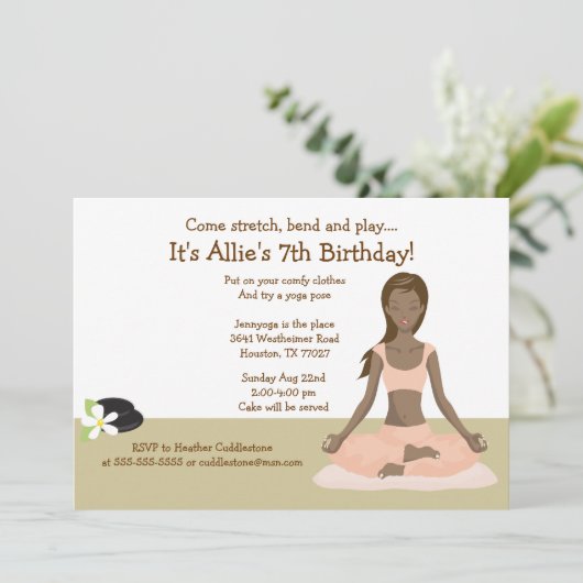 ヨガガールバースデーパーティー#3 招待状 (スタンド正面)