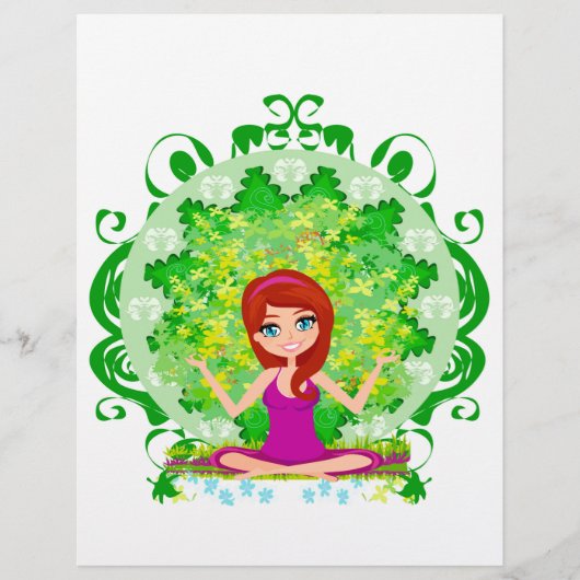 ヨガガールフライヤー チラシ (正面)