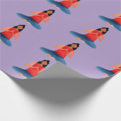 ヨガガールメディテーションナマステ ラッピングペーパー (角)