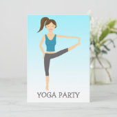 ヨガガール フルボディヨガ ポーズ ヨガパーティー 招待状 (スタンド正面)