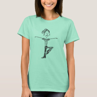 ヨガガール |黒 Tシャツ