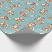 ヨガキツネ ラッピングペーパー (角)