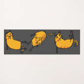 ヨガキャッツグレー ヨガマット (正面(横))