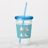 ヨガキャッツロータス アクリルタンブラー (裏面)