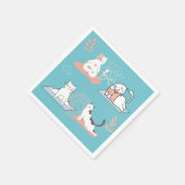 ヨガキャッツロータス スタンダードカクテルナプキン (角)