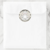 ヨガキャットナマステ ラウンドシール (バッグ)