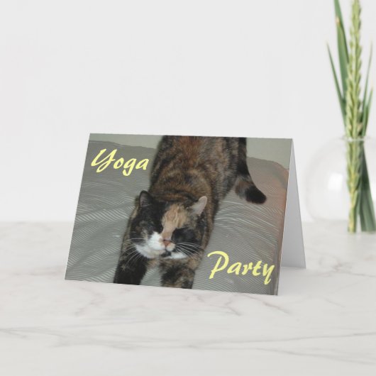 ヨガキャット 招待状 (正面)