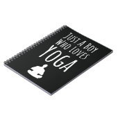 ヨガギフト男子用 子供 赤ちゃん 男の子 ヨギ ノートブック (左側)