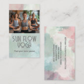 ヨガクラスの女性 名刺 (正面/裏面)