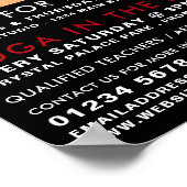 ヨガクラスの香広告広場 ポスター (角)