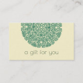 ヨガクラスギフトカード 名刺 (正面)