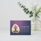 ヨガクラスパスロイヤリティアポイントメントボディリーフカット ロイヤリティカード (スタンド正面)