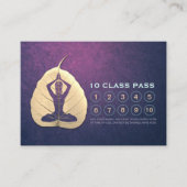 ヨガクラスパスロイヤリティアポイントメントボディリーフカット ロイヤリティカード (正面)