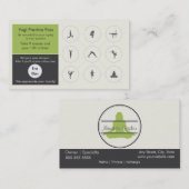 ヨガクラス名刺ロイヤリティカード ロイヤリティカード (正面/裏面)