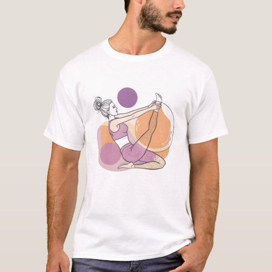 ヨガクラス スポーツ仲間のギフト Tシャツ (正面)